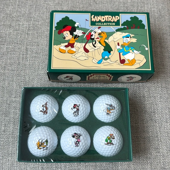 Vintage Disney 6 Golf Balls with different characters original box sealed - Picture 1 of 5